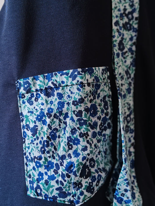 Tee shirt oversize Thalia bleu