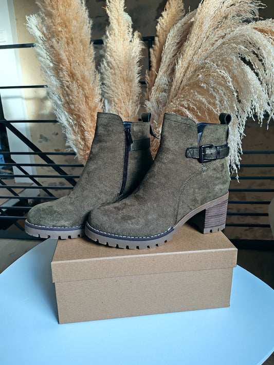 Bottines Camilia kaki