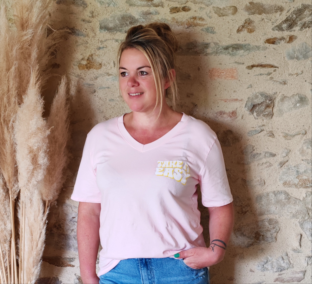 T-shirt Easy rose