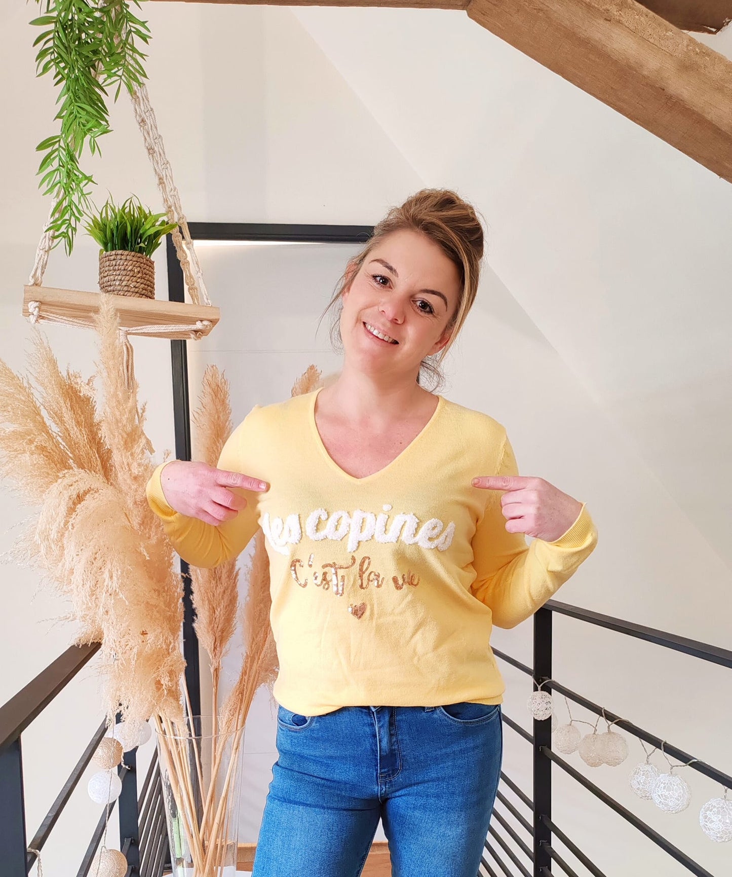Pull Aurélie Jaune