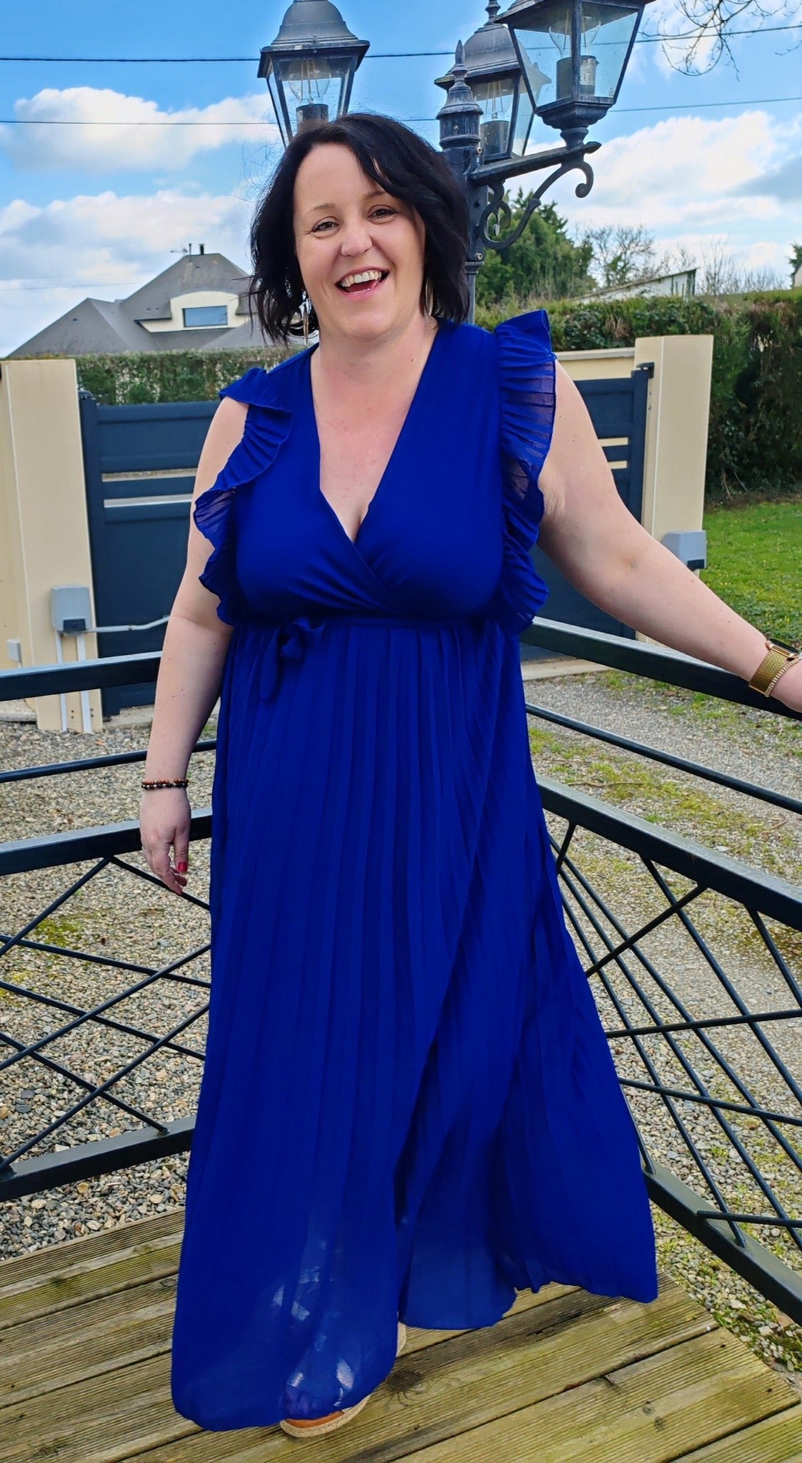 Robe Émilie bleu roi