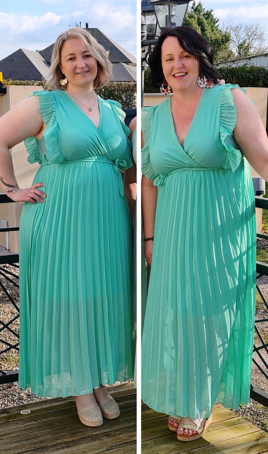 Robe Émilie vert d'eau