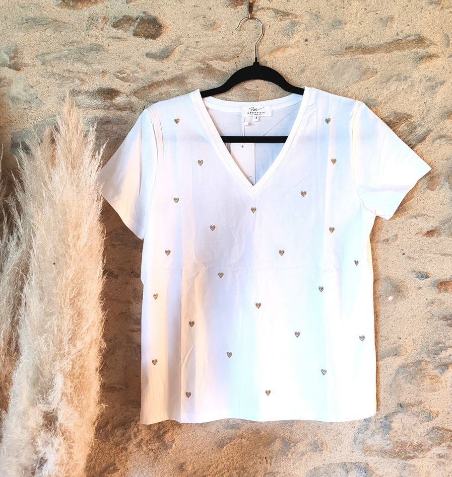 T-shirt Mylène doré