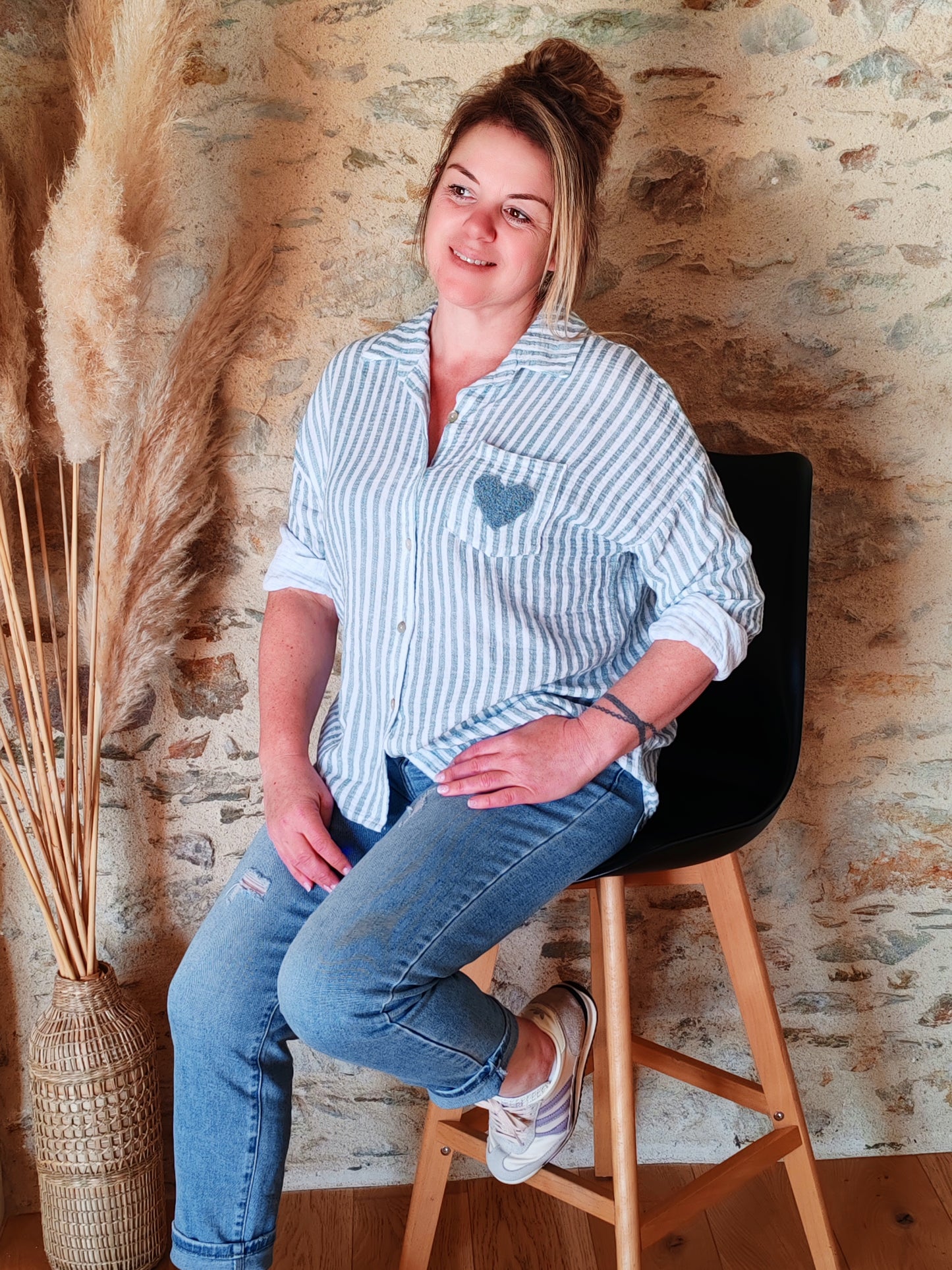 Chemise ASTRID VERT D'EAU