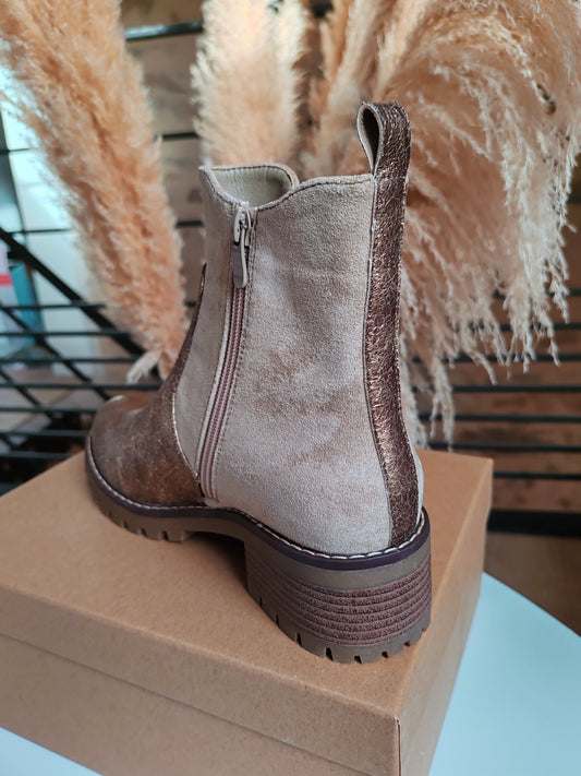 Bottines Myriam doré