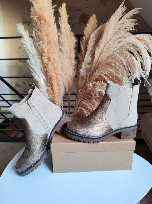 Bottines Myriam doré
