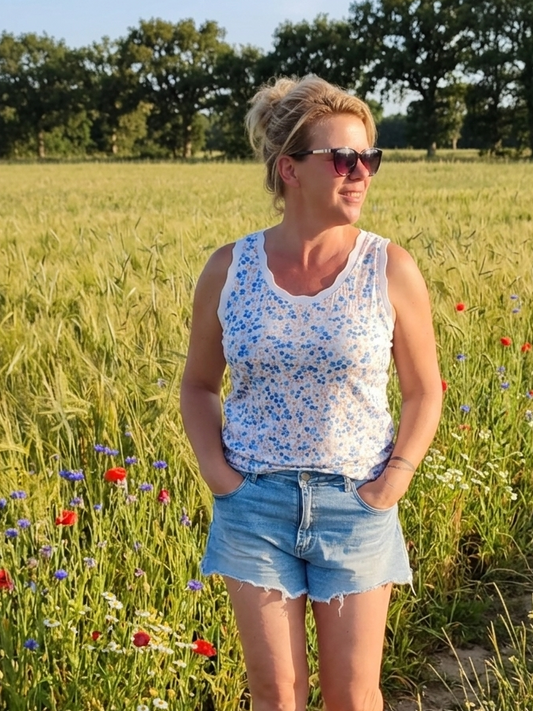 Débardeur Roxane bleu