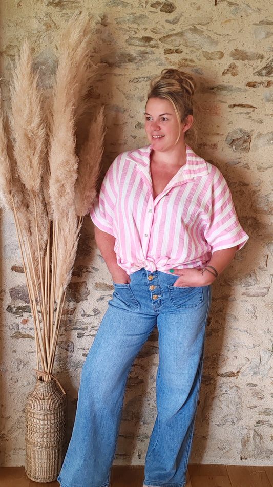 Chemise AMEL rose