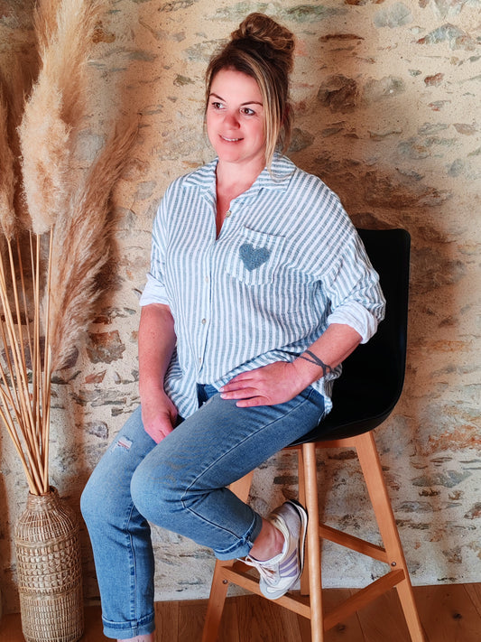 Chemise ASTRID VERT D'EAU