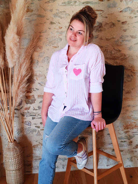 Chemise ASTRID rose