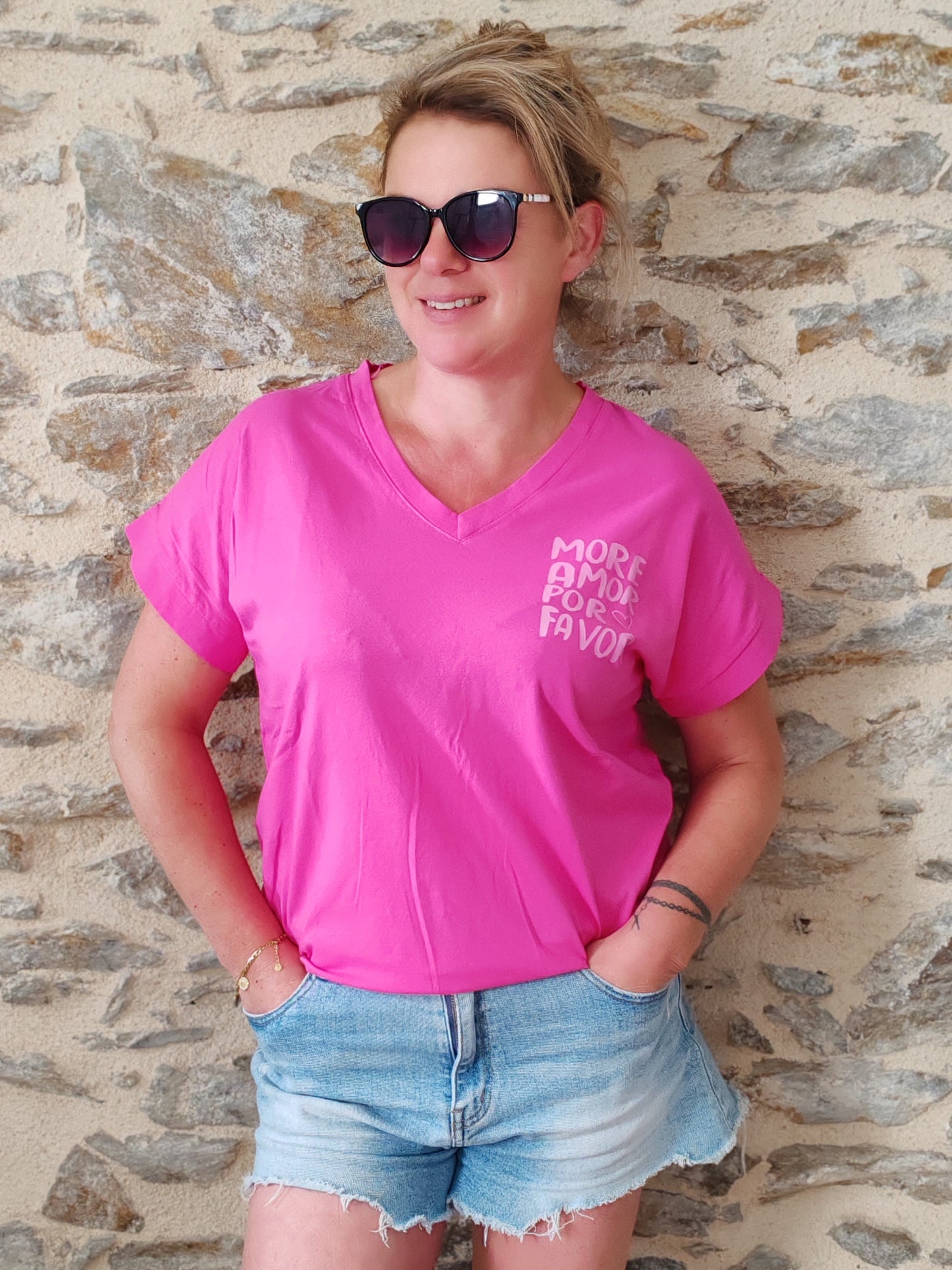 Tee shirt PIA fushia