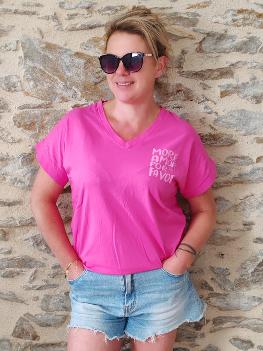 Tee shirt PIA fushia