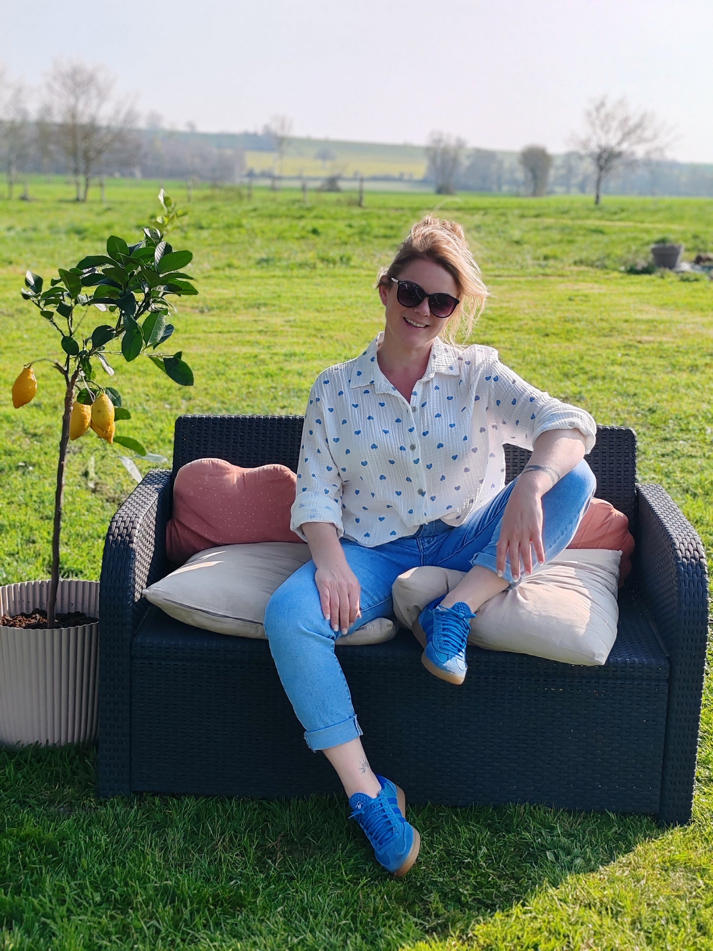 Chemise SACHA bleu ciel