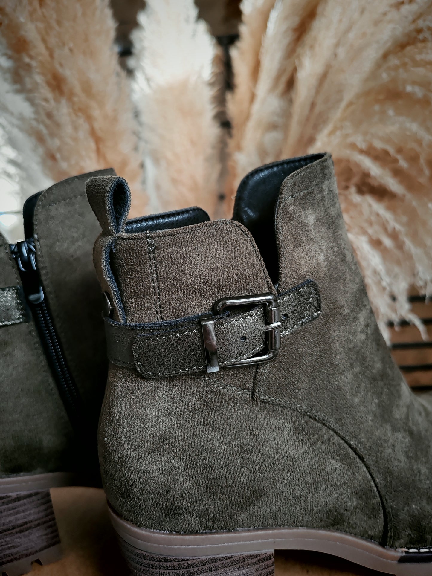 Bottines Camilia  kaki