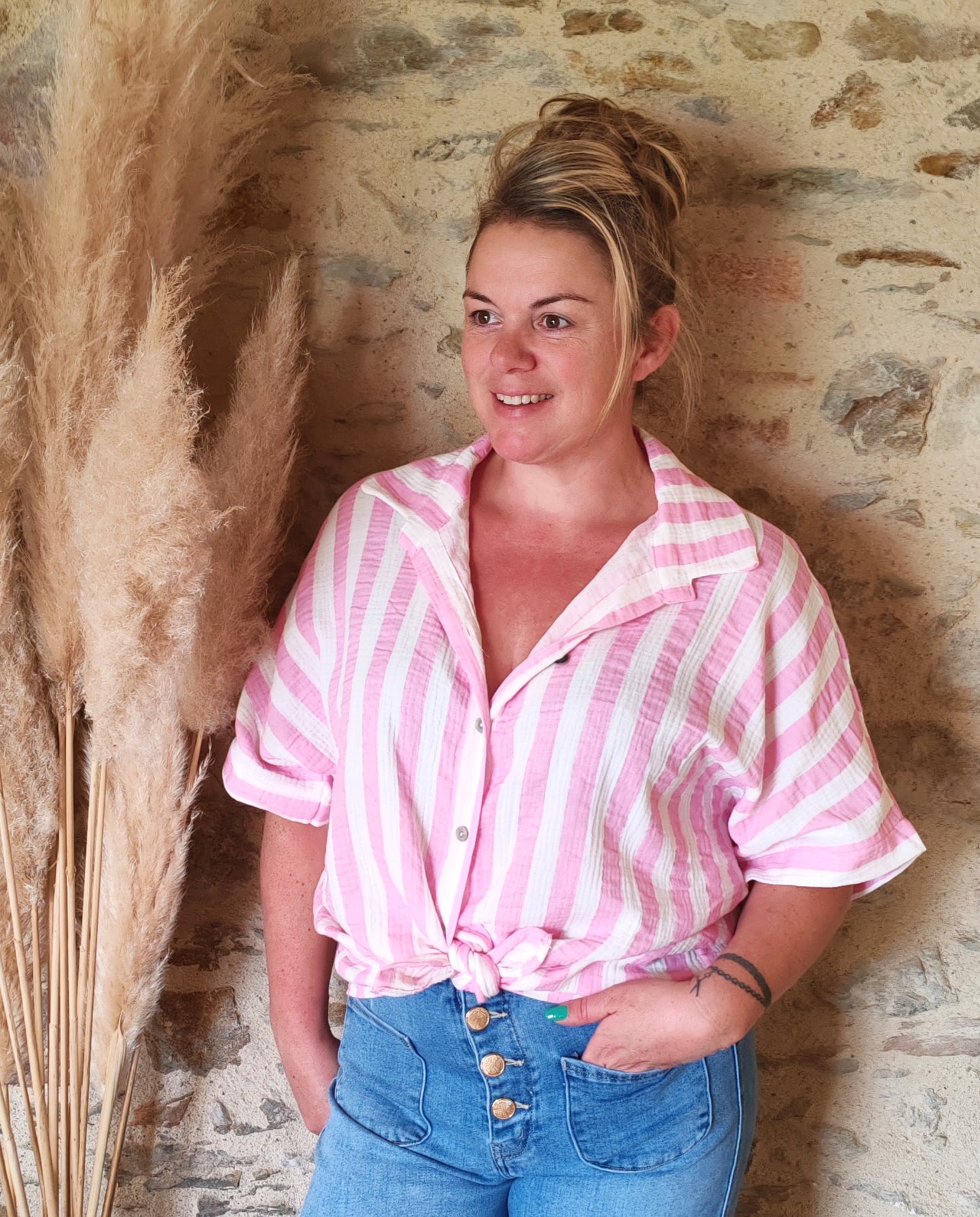 Chemise AMEL rose